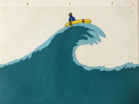 Captain Haddock on The Wave (after Herg) (Original)