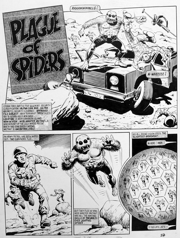 Plague of Spiders - Part 6 - Page 1 (Original) by John Cooper Art at The Illustration Art Gallery