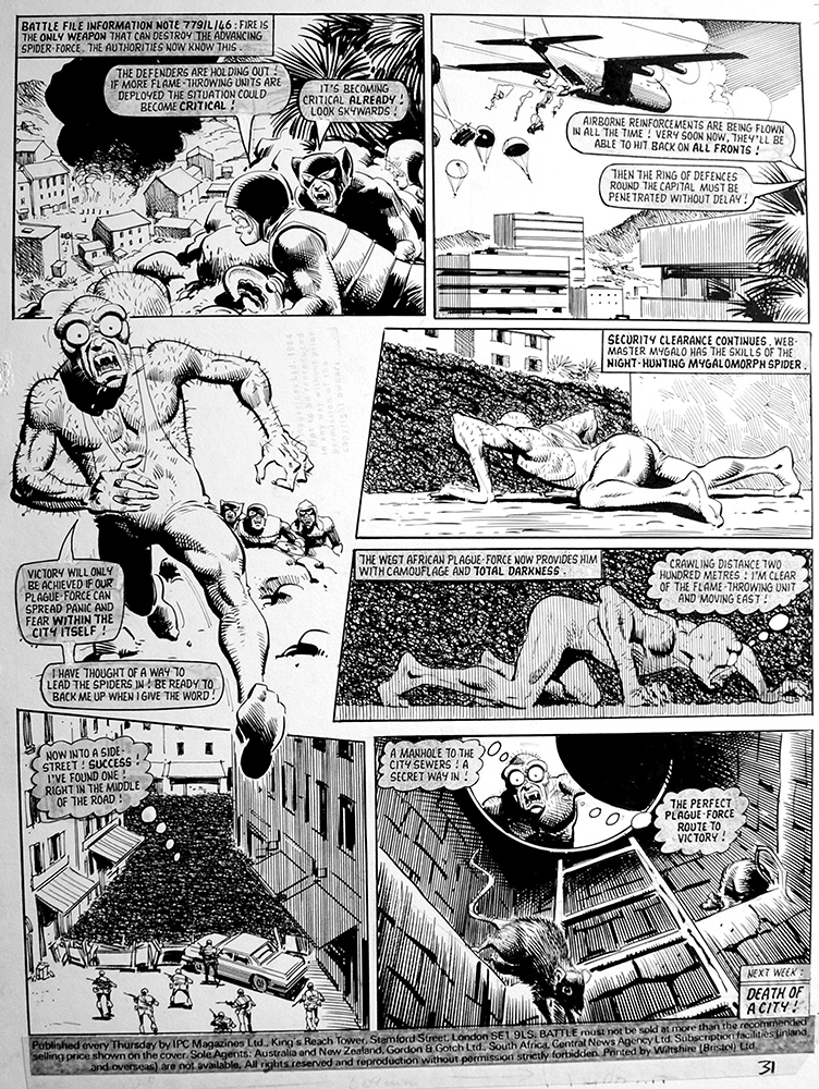 Plague of Spiders - Part 6 - Page 5 (Original) art by John Cooper Art at The Illustration Art Gallery