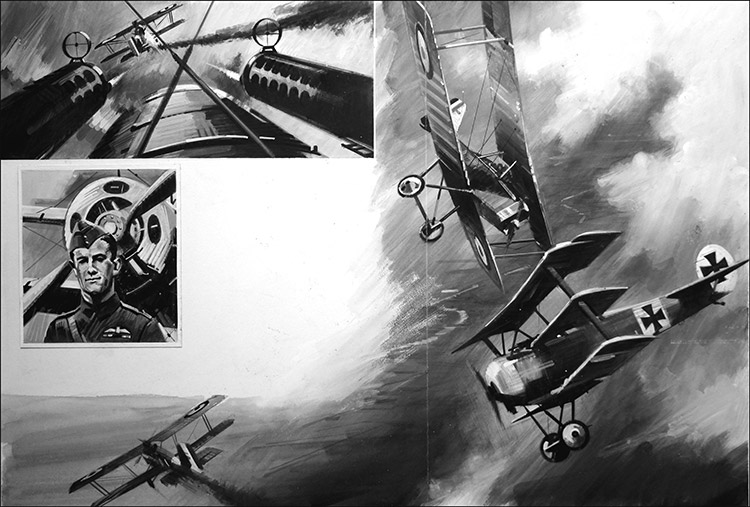 Flying Aces of World War One (Original) by Other Military Art (Coton) at The Illustration Art Gallery
