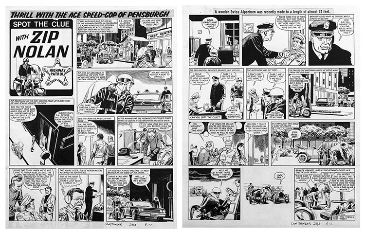 Zip Nolan: Lion and Thunder 2 (Two pages) (Originals) by Roberto Diso Art at The Illustration Art Gallery