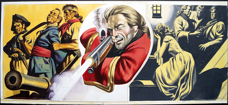 The Valiant Book Of Pirates - The Gallant Captain (Original) by Ron Embleton Art at The Illustration Art Gallery
