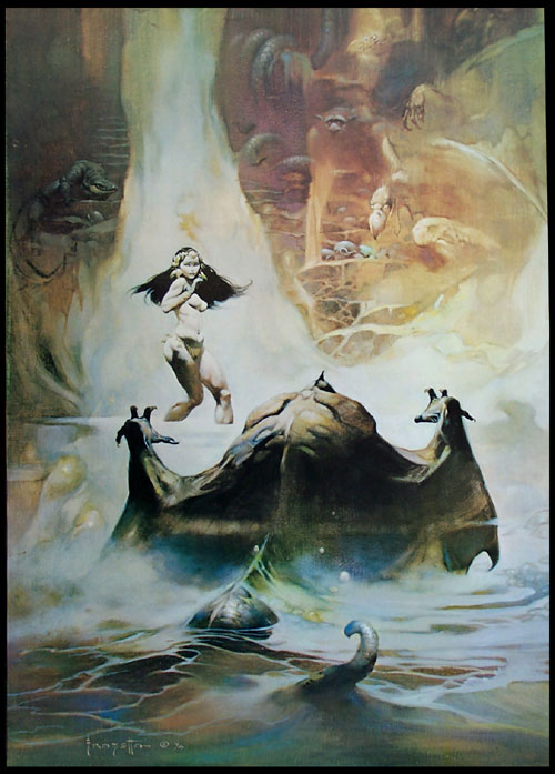 At The Earth's Core (Print) by Frank Frazetta Art at The Illustration Art Gallery