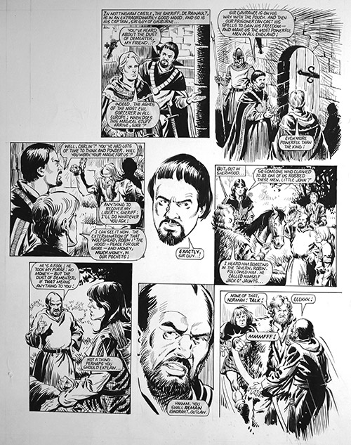 Robin of Sherwood: Sorcery (TWO pages) (Originals) by Phil Gascoine Art at The Illustration Art Gallery