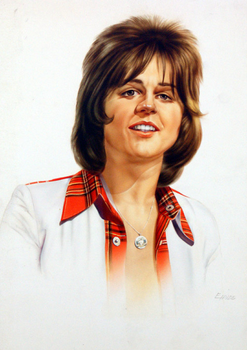 The Bay City Rollers' Erik Faulkner (Original) (Signed) by E Hyde Art at The Illustration Art Gallery