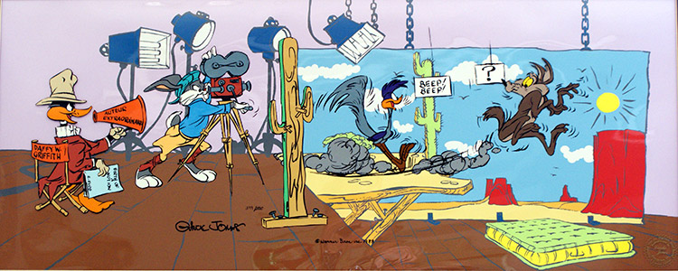 Birth of a Notion (Bugs Bunny, Daffy Duck, Wile E Coyote and Road Runner) (Limited Edition Print) (Signed) by Chuck Jones Art at The Illustration Art Gallery