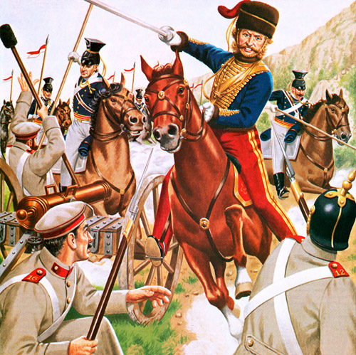The Charge of the Light Brigade (Original) by John Keay Art at The Illustration Art Gallery