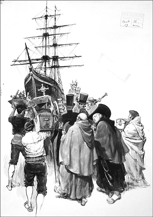 Fate of a Treasure Ship (Original) (Signed) by Barrie Linklater Art at The Illustration Art Gallery