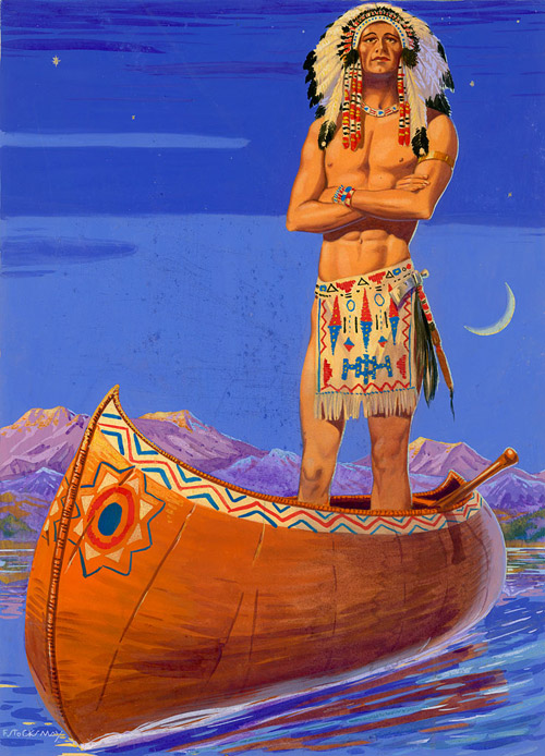 Hiawatha (Original) (Signed) by F Stocks May Art at The Illustration Art Gallery