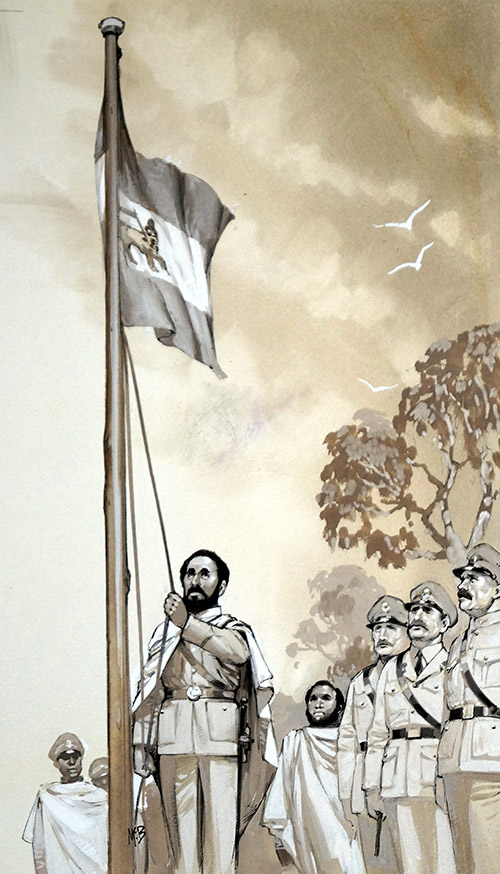 Emperor Haile Selassie (Original) by Angus McBride Art at The Illustration Art Gallery