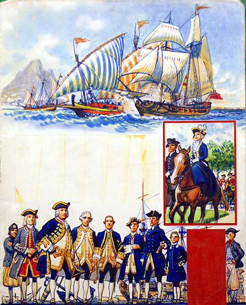 Victory Over the Spanish and British Navy Uniforms (Original) by Eric Parker Art at The Illustration Art Gallery