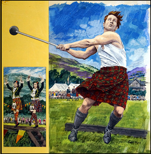 Highland Games (Original) (Signed) by British History (Payne) Art at The Illustration Art Gallery