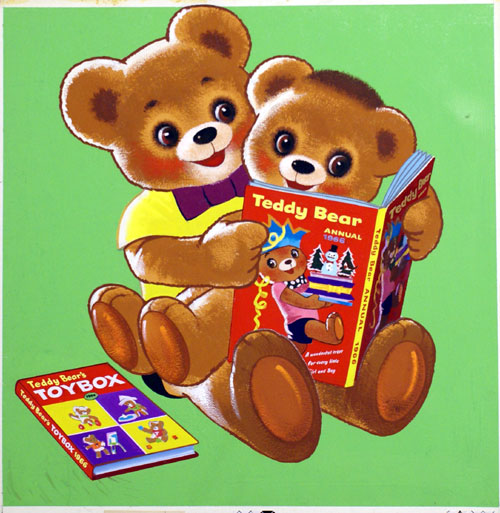 Teddy Bear: Toybox (Original) by Teddy Bear (William Francis Phillipps) at The Illustration Art Gallery