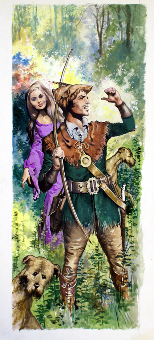 Robin Hood and Maid Marian (Original) by Ernest Ratcliff Art at The Illustration Art Gallery