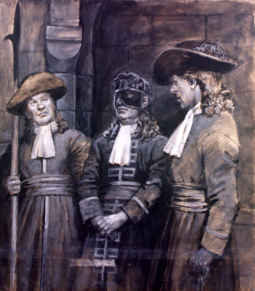 Man in an Iron Mask (Original) by Septimus Scott Art at The Illustration Art Gallery