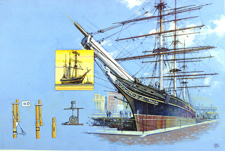 Cutty Sark (Original) (Signed) by John S Smith Art at The Illustration Art Gallery