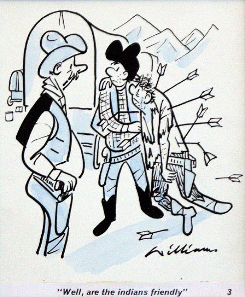 Indians - Parade Magazine Cartoon (Original) (Signed) by Peter George Williams Art at The Illustration Art Gallery