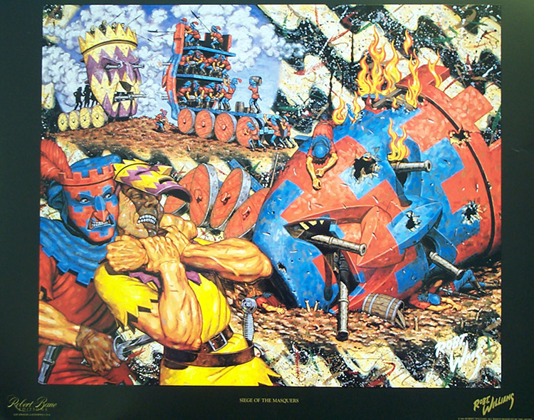 Siege of the Masquers (Limited Edition Print) by Robert Williams Art at The Illustration Art Gallery